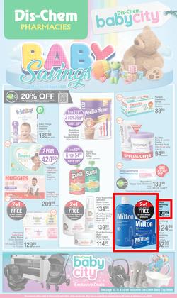Dis-Chem : Baby Savings (16 March - 10 April 2023), page 1