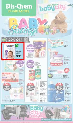 Dis-Chem : Baby Savings (16 March - 10 April 2023), page 1