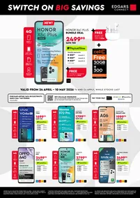 Edgars Connect : Switch On Big Savings (24 April - 10 May 2026)