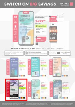 Edgars Connect : Switch On Big Savings (24 April - 10 May 2026), page 1