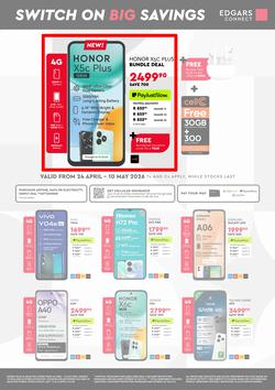Edgars Connect : Switch On Big Savings (24 April - 10 May 2026), page 1