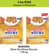 Bokomo Weet-Bix Wheat Biscuits-For 2 x 1.35Kg