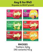 Rhodes Trotters Jelly (All Variants)-For Any 6 x 40g