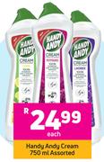 Handy Andy Cream 750ml Assorted- Each