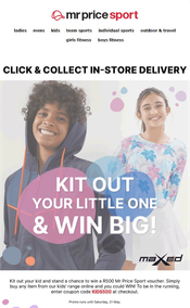 Mr Price Sport : Kit Out Your Little One (Request Valid Dates From Retailer)
