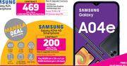 Samsung Galaxy A04e 4G Smartphone-On Red Flexi 200