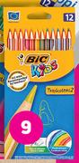Bic Evolution Stripes Colouring Pencils-12's Per Pack