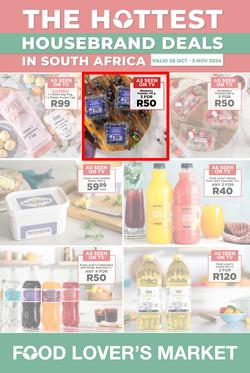 Food Lover's Market : The Hottest Housebrand Deals In South Africa (28 October - 03 November 2024), page 1