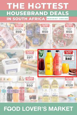 Food Lover's Market : The Hottest Housebrand Deals In South Africa (28 October - 03 November 2024), page 1
