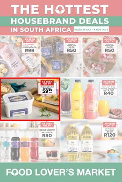 Food Lover's Market : The Hottest Housebrand Deals In South Africa (28 October - 03 November 2024), page 1