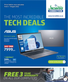 Incredible Connection : The Most Incredible Tech Deals (4 August - 9 August 2022)