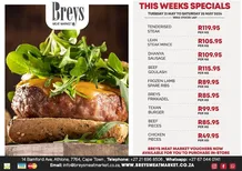Breys Meat Market : Specials (21 May - 25 May 2024)
