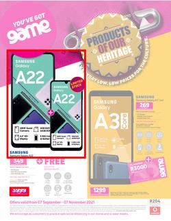 Game Cellular : Products Of Our Heritage (7 September - 7 November 2021), page 1