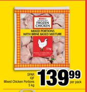 Spar IQF Mixed Chicken Portions-5Kg Per Pack