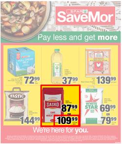 SPAR SAVEMOR EASTERN CAPE : Pay Less And Get More (25 August - 6 September 2020), page 1