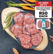 Food Lover's Gourmet Wagyu Burger Patties 4 x 100g-Each