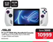 Asus 7"(17cm) ROG Ally Handled Console 850004180-Each