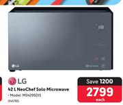 LG 42Ltr NeoChef Solo Microwave MS4295DIS-Each