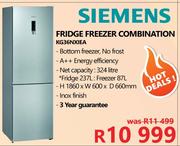 Siemens 324Ltr Fridge/Freezer Combination KG36NXIEA