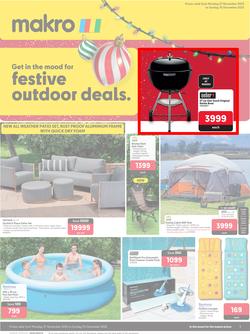 Makro : Festive Outdoor Deals (27 November - 10 December 2023), page 1