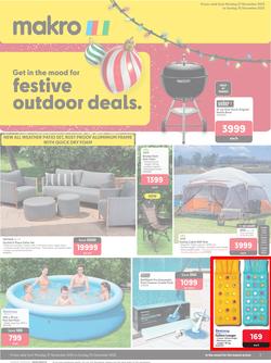 Makro : Festive Outdoor Deals (27 November - 10 December 2023), page 1