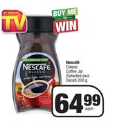 Nescafe Classic Coffee Jar (Selected Excl.Decaf)-200g Each
