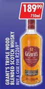 Grant's Triple Wood Blended Scotch Whisky-750ml