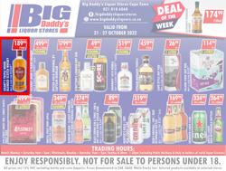 Big Daddy Liquor Stores : Specials (21 October - 27 October 2022), page 1