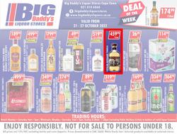 Big Daddy Liquor Stores : Specials (21 October - 27 October 2022), page 1