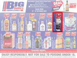 Big Daddy Liquor Stores : Specials (21 October - 27 October 2022), page 1