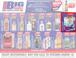 Big Daddy Liquor Stores : Specials (21 October - 27 October 2022), page 1
