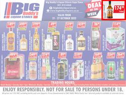 Big Daddy Liquor Stores : Specials (21 October - 27 October 2022), page 1