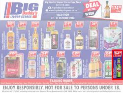 Big Daddy Liquor Stores : Specials (21 October - 27 October 2022), page 1