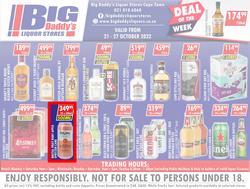 Big Daddy Liquor Stores : Specials (21 October - 27 October 2022), page 1