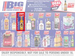 Big Daddy Liquor Stores : Specials (21 October - 27 October 2022), page 1