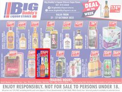 Big Daddy Liquor Stores : Specials (21 October - 27 October 2022), page 1