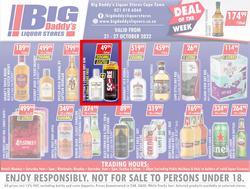 Big Daddy Liquor Stores : Specials (21 October - 27 October 2022), page 1