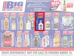 Big Daddy Liquor Stores : Specials (21 October - 27 October 2022), page 1