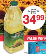 Spar Sunflower Oil-2Ltr