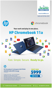 Incredible Connection : HP Chromebook 11a (16 November - 30 November 2021)