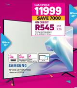 Samsung 75" UHD 4K TV AU7000