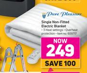 Pure Pleasure Single Non Fitted Electric Blanket