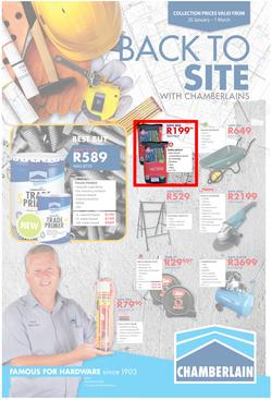 Chamberlains : Back To Site (20 Jan - 1 March 2020), page 1