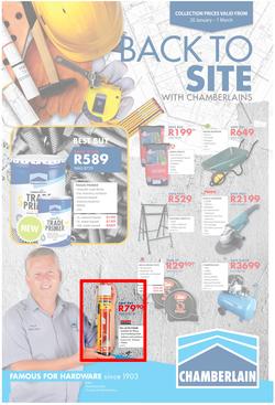 Chamberlains : Back To Site (20 Jan - 1 March 2020), page 1