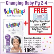 Baby Things Premium Nappies-Per Pack