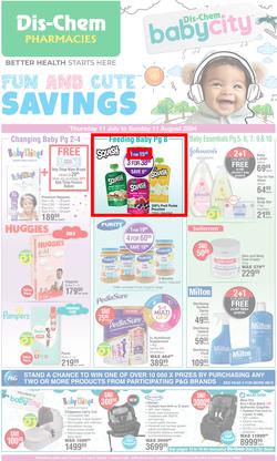 Dis-Chem : Baby Savings (11 July - 11 August 2024), page 1