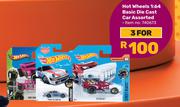 Hot Wheels 1:64 Basic Die Cast Car Assorted-For 3