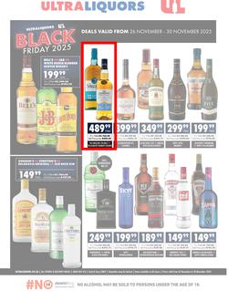Ultra Liquors : Black Friday (26 November - 30 November 2025), page 1