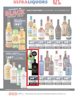 Ultra Liquors : Black Friday (26 November - 30 November 2025), page 1
