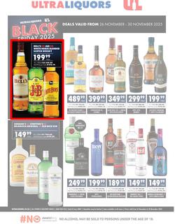 Ultra Liquors : Black Friday (26 November - 30 November 2025), page 1